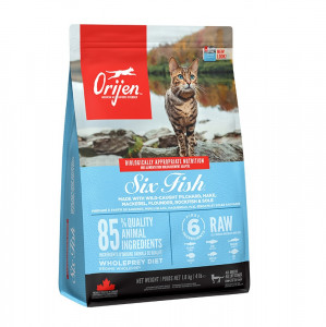 ORIJEN Six Fish Cat - trockenfutter für Katzen - 1,8kg