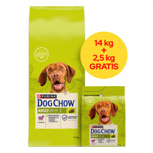 PURINA Dog Chow Adult Lamb - trockenfutter für Hunde - 14 + 2,5kg