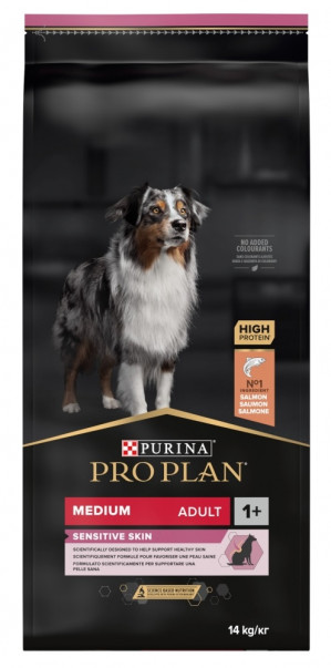 Purina Medium Adult Sensitive Skin 14 kg Lachs