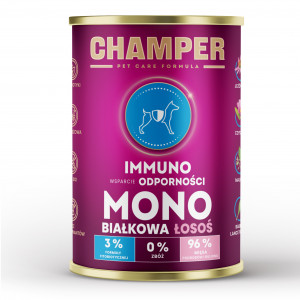 CHAMPER Immuno Salmon - Nassfutter für Hunde - 400g