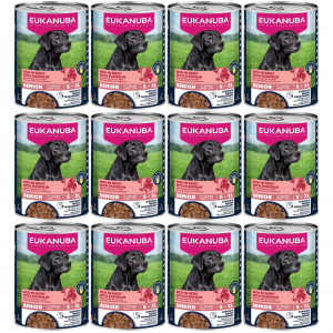 EUKANUBA Life Care Senior Reich an Rind und Kürbis - Nassfutter für Hunde - 12x400g