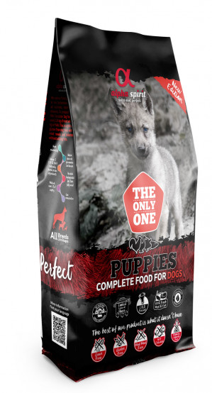Alpha Spirit Komplettes Trockenfutter für Welpen Puppies 12 kg