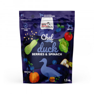 SYTA MICHA Chef Duck, berries and spinach - trockenfutter für Hunde - 1,5kg