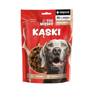 PAN MIĘSKO Beef chunks - leckerli für hunde - 100g