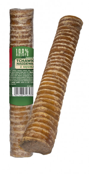 MACED Trachea stuffed with goose - kauartikel für hunde - 150g