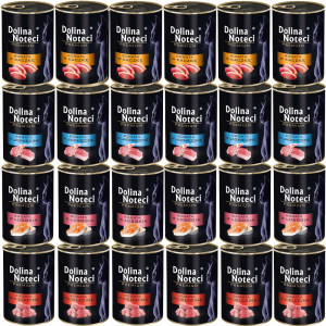 DOLINA NOTECI Premium MIX 4 GESCHMÄCKER - Nassfutter für Katzen - 24x400g