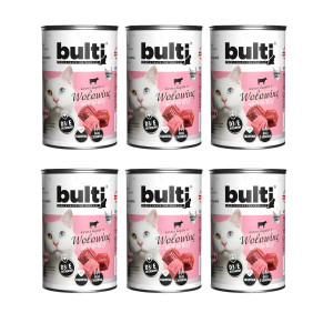 BULTI Rich in beef - nassfutter für Katzen - 6x400g