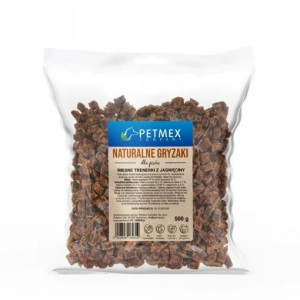 PETMEX Fleischtrainingssnacks aus Lamm – Leckerli für Hunde – 500g