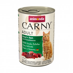 ANIMONDA Carny Adult Beef, venison and blueberries - nassfutter für Katzen - 400g