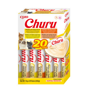 INABA Churu Variety box Chicken and beef - Katze behandeln - 20 x 14g
