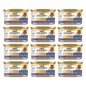 PURINA Gourmet Gold Mousse with lamb - nassfutter für Katzen - 12x85g