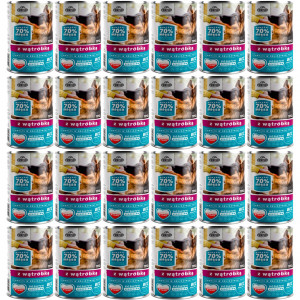 FRENDI mit Leber Stücke in feiner Soße - Nassfutter für Hunde - 24x1250g