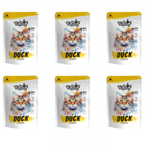 TUF TUF with duck - nassfutter für Katzen - 6x100g