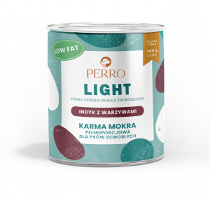 PERRO Light Turkey with vegetables - Nassfutter für Hunde - 800g