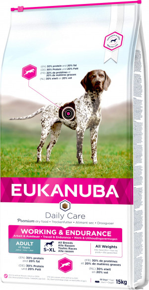 EUKANUBA Daily Care Working & Endurance - trockenfutter für Hunde - 15kg
