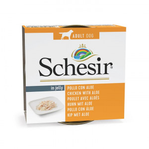 SCHESIR in jelly Chicken with aloe - nassfutter für Hunde - 150 g