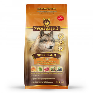 WOLFSBLUT Wide Plain Horse - trockenfutter für Hunde - 2kg
