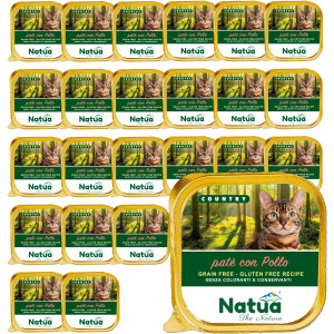 NATUA Country Huhn – Nassfutter für Katzen – 24x100g