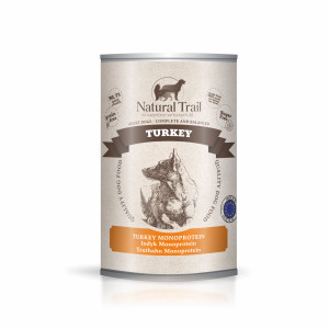 NATURAL TRAIL Truthahn Mono - Nassfutter für Hunde - 400g