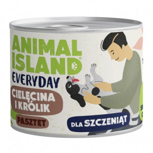 ANIMAL ISLAND Everyday Puppy Veal and rabbit - Nassfutter für Hunde - 185g