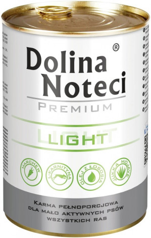 DOLINA NOTECI Premium Light - Nassfutter für Hunde - Schweinefleisch, Huhn - 400 g