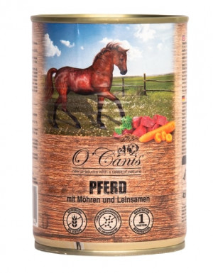 O'CANIS Horse meat with vegetables and linseed - Nassfutter für Hunde - 400 g