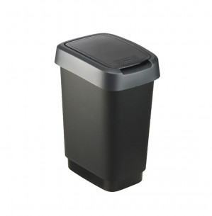 ROTHO Twist Silver - mülleimer – 25l