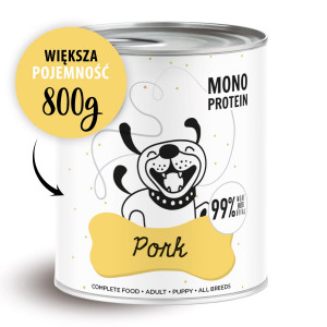 PAKA ZWIERZAKA Pepe Pork - Nassfutter für Hunde - 800g