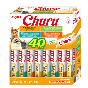 INABA Churu Variety box Chicken - Katze behandeln - 40 x 14g