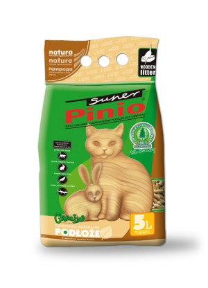 Certech Katzenstreu Super Pinio Natural 5 l - Katzenstreu aus Holz