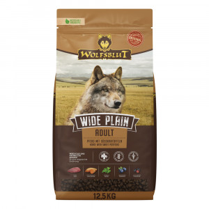 WOLFSBLUT Wide Plain Horse - trockenfutter für Hunde - 12,5kg