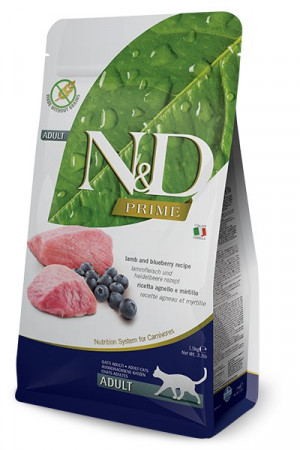 FARMINA N&D Prime Lamb & Blueberry - Trockenfutter für Katzen - 1,5kg