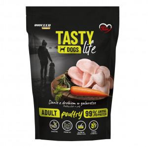 BIOFEED Tasty Dogs Life Poultry - Nassfutter für Hunde - 500g