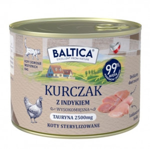 BALTICA Smaki regionów Chicken with turkey - nassfutter für Katzen - 185g