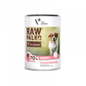 RAW PALEO Puppy Monoprotein Pork – Nassfutter für Welpen - 400 g