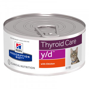 HILL'S PRESCRIPTION DIET Thyroid Care Feline y/d Katzennassfutter Huhn 156 g