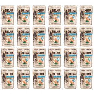 SHELMA with cod in sauce - nassfutter für Katzen - 24x85g