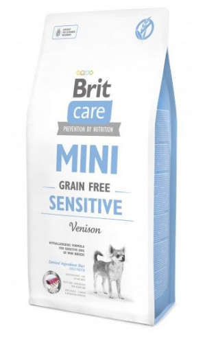 BRIT Care Mini Sensitive Venison - Trockenfutter für Hunde - 7 kg