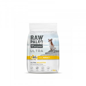 RAW PALEO Ultra Mini Adult Truthahn – Trockenfutter für Hunde – 750 g