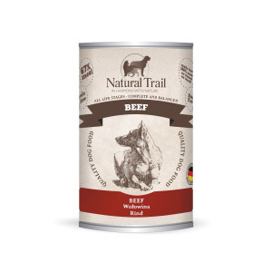 NATURAL TRAIL Rindfleisch Mono - Nassfutter für Hunde - 400 g