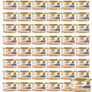 PURINA Gourmet Gold Mousse with salmon - nassfutter für Katzen - 48x85g