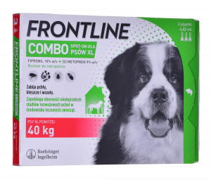 Frontline Combo Spot-on XL - Parasitentropfen für Hunde - 3 x 4,02 ml