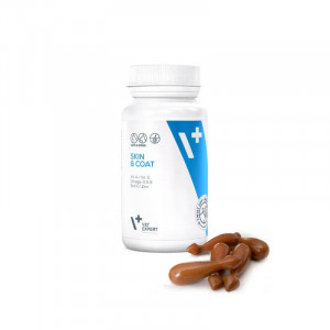 VET EXPERT Skin&Coat – Haut- und Fellpräparat für Hunde und Katzen – 30 Kapseln.