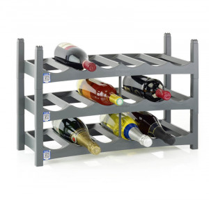 Rotho VARIO Tischweinregal 6 Flasche(n) Grau