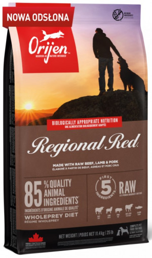ORIJEN Regional Red - trockenfutter für Hunde - 11,4kg