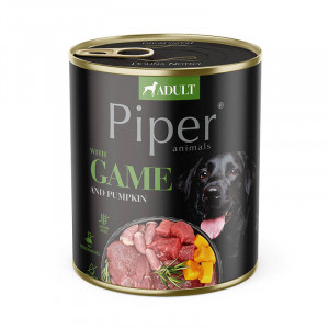DOLINA NOTECI Piper Animals with game and pumpkin - Nassfutter für Hunde - 800g