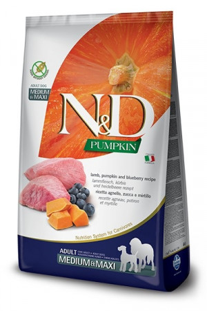 Farmina Pet Food 8010276033369 Hunde-Trockenfutter 12 kg Adult Heidelbeere, Lamm, Kürbis