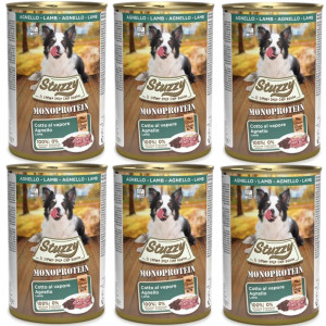 STUZZY Monoprotein Lamm – Nassfutter für Hunde – 6x400g