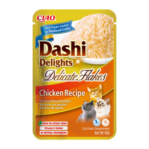 INABA CAT Dashi Delights Zarte Hähnchenflocken - Katzensnack - 40g