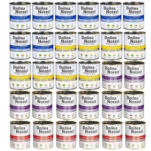 DOLINA NOTECI Premium MIX 4 Geschmacksrichtungen – Nassfutter für Hunde – 30×800g